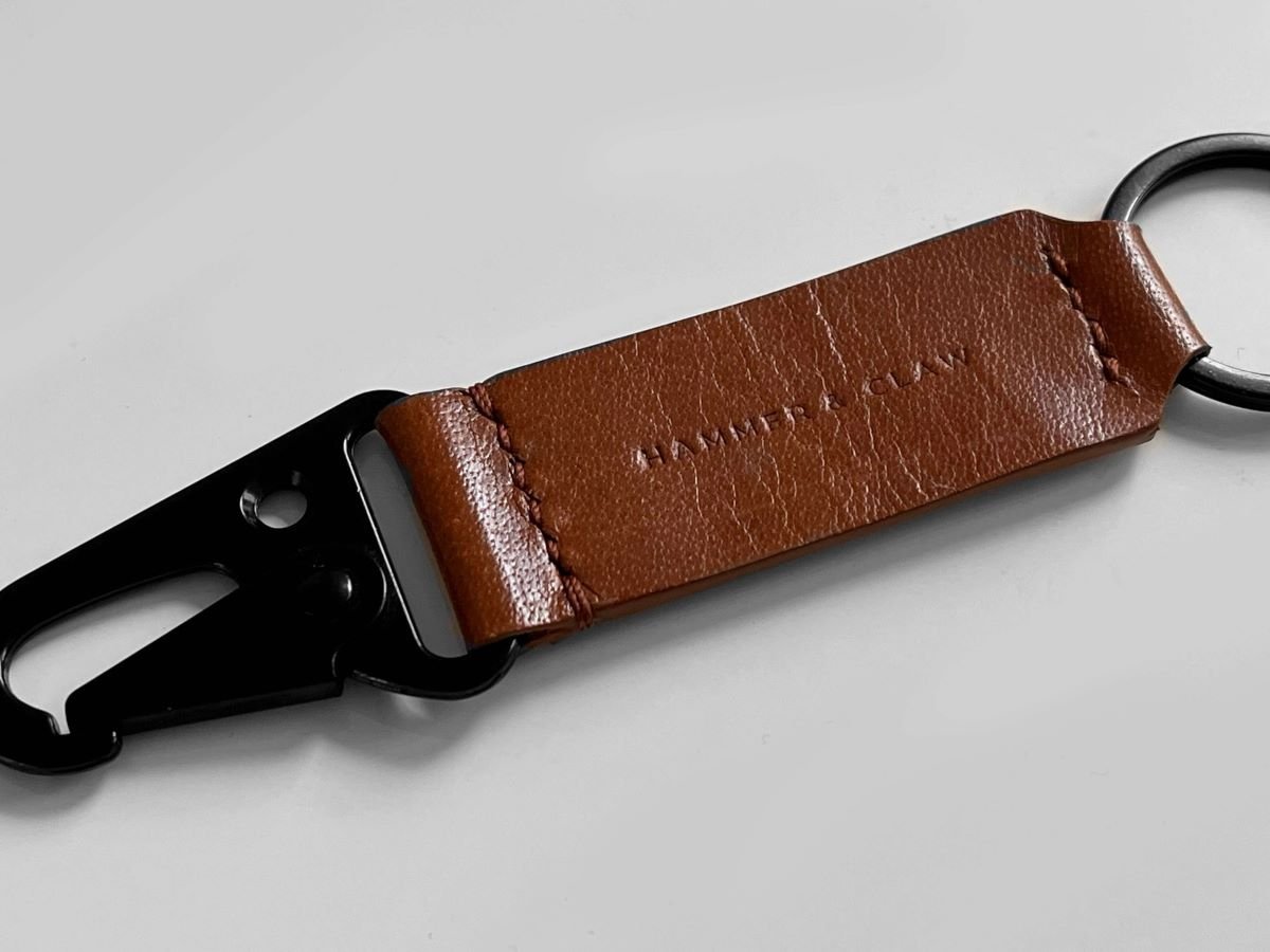 Handstitched Leather Keyring X
