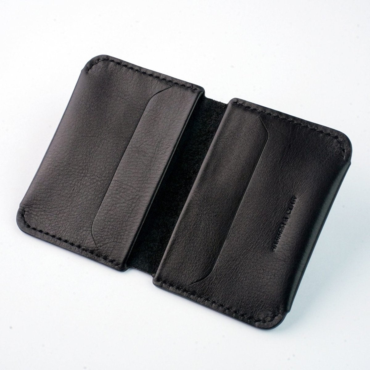 The Nano Black - Slim Leather Wallet