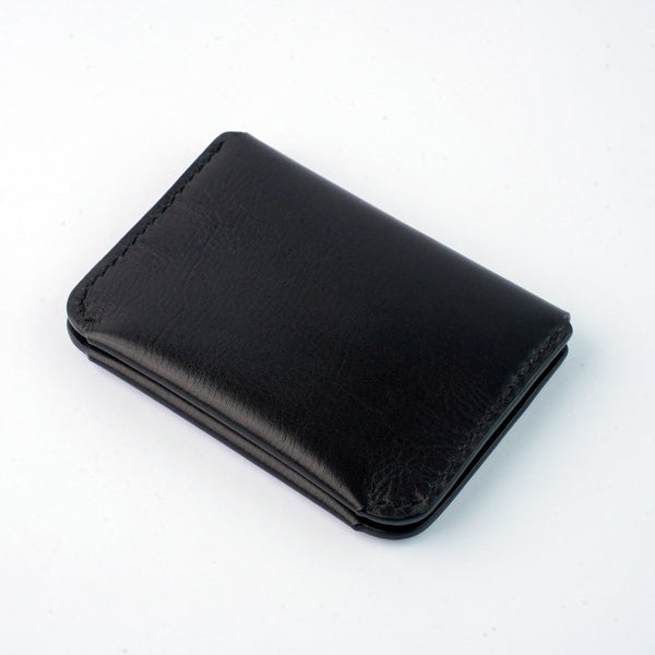 The Nano Black - Slim Leather Wallet