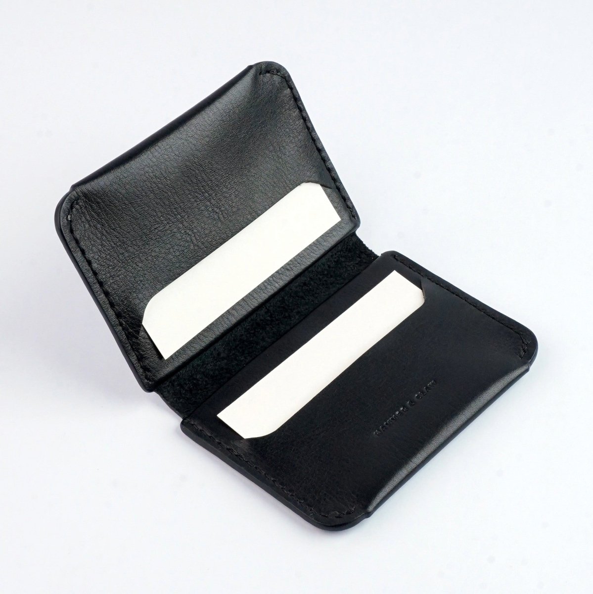 The Nano Black - Slim Leather Wallet