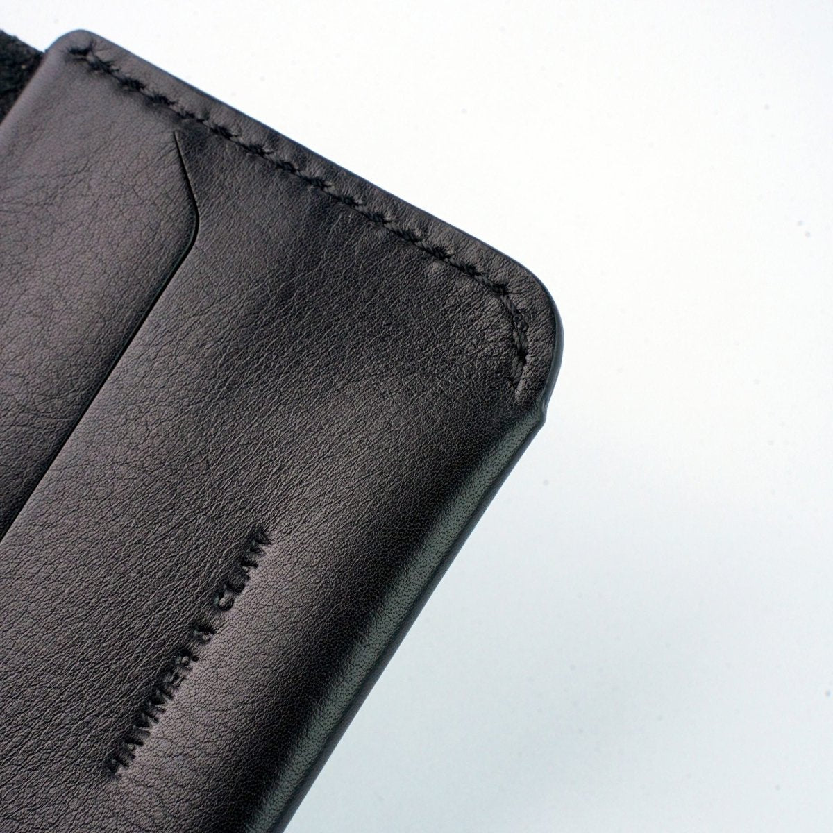 The Nano Black - Slim Leather Wallet