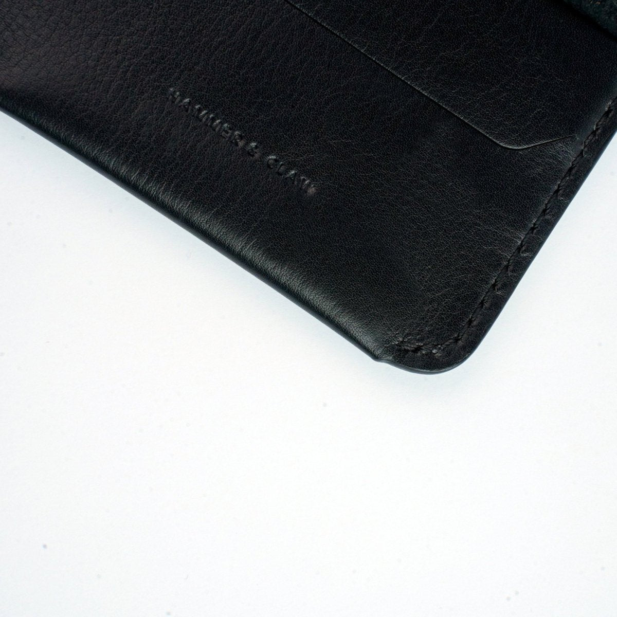 The Nano Black - Slim Leather Wallet